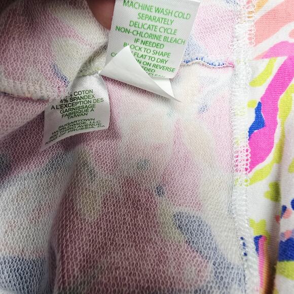 Lilly Pulitzer Skipper Popover Size S Caught Up Fish Coral 1/2 Zip Pocket Prepp - Picture 8 of 10